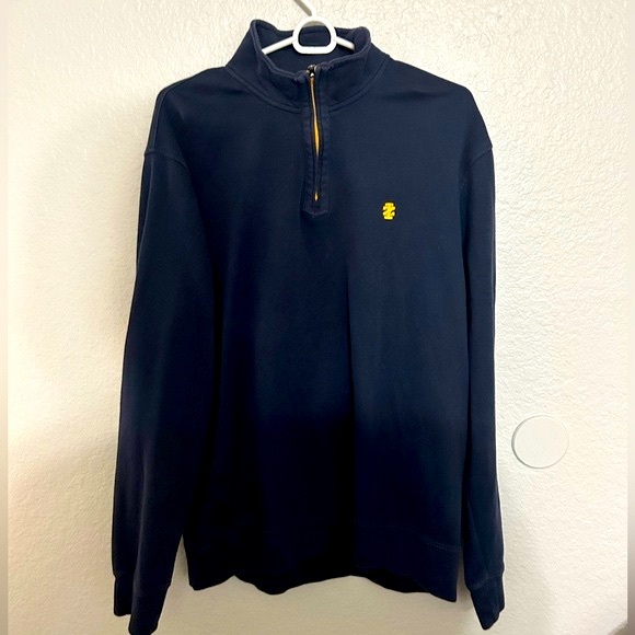 IZOD 1/4 Zip Logo Elbow Patch XL Sweater. - Picture 5 of 8